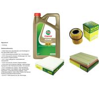 Mann Controllo Set 5L castrol edge 5W-30 C3 per IN Legno Per Opel Meriva