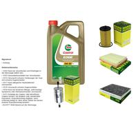 Mann Controllo Set 5L castrol edge 5W-30 C3 per Opel Astra G Cc