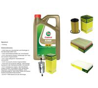 MANN Controllo set 5L CASTROL EDGE 5W-30 C3 per Opel Corsa C 1.2 Twinport