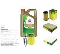 MANN Controllo set 5L CASTROL EDGE 5W-30 C3 per Opel Meriva