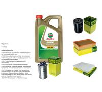 Mann Controllo Set 5L castrol edge 5W-30 C3 per Seat Cordoba 1.9 Td Ibiza II