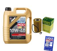 MANN Controllo Set 5L Liqui Moly 10W-40 per BMW Z3 Roadster E36 1.8i 3er