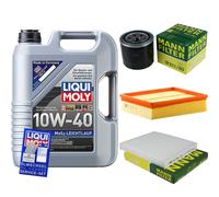 MANN Controllo Set 5L LIQUI MOLY 10W-40 per Hyundai Sonata V 2.4 2.0