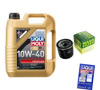 MANN Controllo Set 5L Liqui Moly 10W-40 per Nissan Micra IV Qashqai