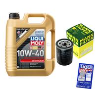 MANN Controllo Set 5L Liqui Moly 10W-40 per Nissan Note 1.4 Micra III
