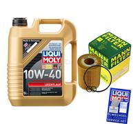 MANN Controllo Set 5L Liqui Moly 10W-40 per Opel Combo Kasten/Kombi