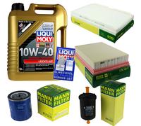 MANN Controllo Set 5L Liqui Moly 10W-40 per Peugeot 307 1.6 16V 2.0 1.4