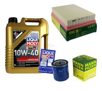 MANN Controllo Set 5L Liqui Moly 10W-40 per Peugeot 307 1.6 16V 2.0 1.4