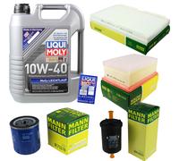 MANN Controllo Set 5L Liqui Moly 10W-40 per Peugeot 307 1.6 16V 2.0 1.4