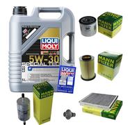 MANN Controllo Set 5L Liqui Moly 5W-30 Per Ford Grand C-Max 1.6 EcoBoost