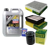 MANN Controllo Set 5L Liqui Moly 5W-30 per Mitsubishi ASX 2.0i 1.6