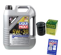 MANN Controllo Set 5L Liqui Moly 5W-30 per Mitsubishi Mirage/Space