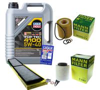 MANN Controllo Set 5L Liqui Moly 5W-40 per BMW 1Er 116I 118I 120I 3Er