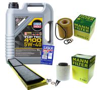 MANN Controllo Set 5L Liqui Moly 5W-40 Per BMW 1Er Coupe 120I
