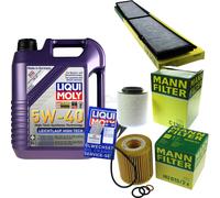 MANN Controllo Set 5L Liqui Moly 5W-40 per BMW 1er E87 116i 118i 120i E81
