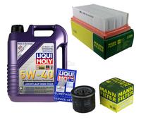 MANN Controllo Set 5L Liqui Moly 5W-40 per Renault Twingo II 1.2 Turbo Wind