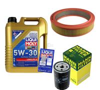 MANN Controllo Set 5L Liqui Moly Longlife 5W-30 per Audi 80 2.0 1.6 1.8 S 100