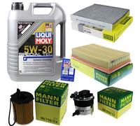 MANN Controllo Set 5L Liqui Moly Special Tec 5W-30 per Volvo V50 1.6 D S40 II