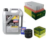 MANN Controllo Set 5L Liqui Moly Top Tec 4100 5W-40 per Renault Twingo II 1.2