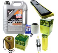 MANN Controllo Set 5L Liqui Moly Top Tec 5W-30 per BMW 1er E87 116i 118i