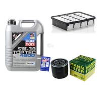 MANN Controllo Set 5L Liqui Moly Top Tec 5W-30 per Mitsubishi Space Runner