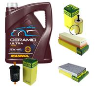 MANN Controllo Set 5L MANNOL Ceramic 5W-40 Per Citroën C3 I 1.4i Bivalente