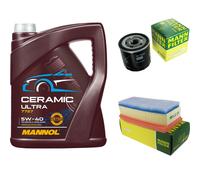 MANN Controllo Set 5L MANNOL Ceramic 5W-40 Per Dacia Duster Lodgy 1.5 dCi