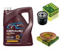 MANN Controllo Set 5L MANNOL Ceramic 5W-40 Per Opel Kadett E CC 1.3 N