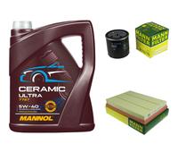 MANN Controllo Set 5L MANNOL Ceramic 5W-40 Per Opel Meriva Tigra Twintop