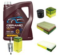 MANN Controllo Set 5L MANNOL Ceramic 5W-40 Per Opel Tigra Twintop Combo