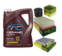 MANN Controllo Set 5L MANNOL Ceramic 5W-40 Per Renault Clio III 1.2 16V