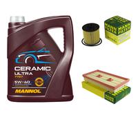 MANN Controllo Set 5L MANNOL Ceramic 5W-40 Per VW Golf V 1.6 FSI Touran