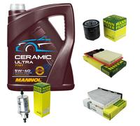 MANN Controllo Set 5L MANNOL Ceramic 5W-40 Per VW Golf VI 1.4 Seat Leon