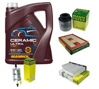 MANN Controllo Set 5L MANNOL Ceramic 5W-40 Per VW Jetta IV 1.2 TSI 16V