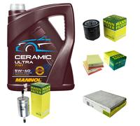 MANN Controllo Set 5L MANNOL Ceramic 5W-40 Per VW Lupo 1.0 1.4 Polo