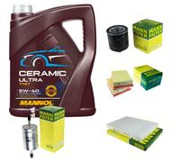 MANN Controllo Set 5L MANNOL Ceramic 5W-40 Per VW Lupo 1.0 1.4 Polo Seat