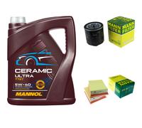 MANN Controllo Set 5L MANNOL Ceramic 5W-40 Per VW Lupo 1.0 1.4 Polo Seat