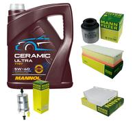 MANN Controllo Set 5L MANNOL Ceramic 5W-40 Per VW Touran 1.4 TSI Golf VI