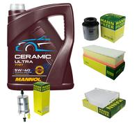 MANN Controllo Set 5L MANNOL Ceramic 5W-40 Per VW Touran 1.4 TSI Golf VI