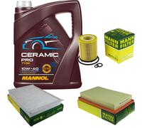 MANN Controllo set 5L MANNOL Ceramic per 10W-40 per Mercedes Benz Classe C