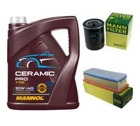 MANN Controllo Set 5L MANNOL Ceramic Pro 10W-40 Per Fiat Doblo 119 1.4