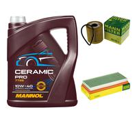 MANN Controllo Set 5L MANNOL Ceramic Pro 10W-40 Per Smart Fortwo Coupe 451