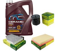MANN Controllo Set 5L MANNOL Ceramic Pro 10W-40 Per VW Golf V 1K1 1.4 16V