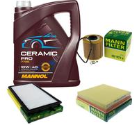 Mann Controllo Set 5L mannol Ceramica di Ricambio Pro 10W-40 per BMW 3er E36