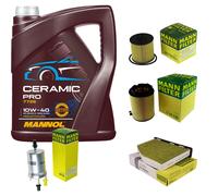 MANN Controllo set 5L MANNOL Ceramica per 10W-40 per Audi A3 Sportback 8PA