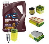 Mann Controllo Set 5L mannol Ceramica Pro 10W-40 per VW Golf V 1K1 1.6