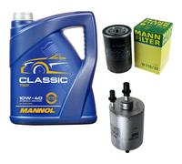 MANN Controllo Set 5L MANNOL Classic 10W-40 Per Audi A4 Cabriolet 1.8 T