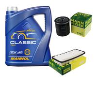 MANN Controllo Set 5L MANNOL Classic 10W-40 per Citroën C1 1.0, Peugeot 107