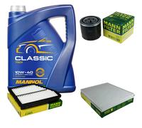 MANN Controllo Set 5L MANNOL Classic 10W-40 per Hyundai Matrix 1.6 1.8
