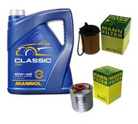 MANN Controllo Set 5L MANNOL Classic 10W-40 per Mazda 5 1.6 CD 3 2